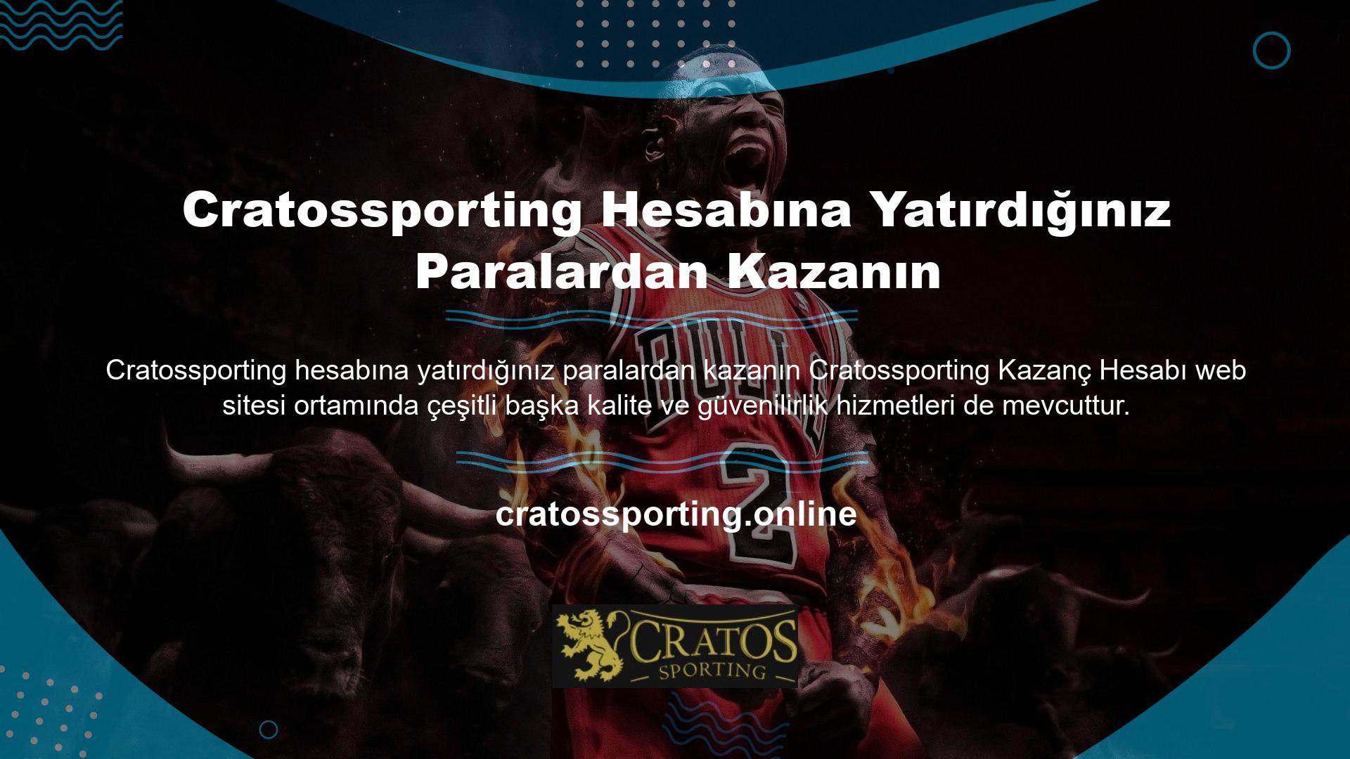 Cratossporting kurulduğu günden itibaren hesabınıza para yatırarak kaliteli hizmet vermektedir